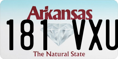 AR license plate 181VXU