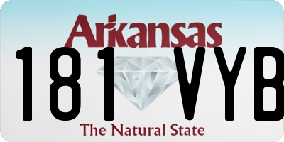 AR license plate 181VYB