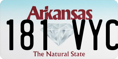 AR license plate 181VYC