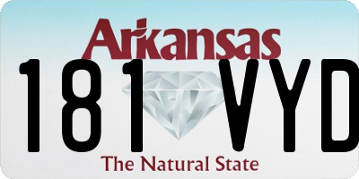 AR license plate 181VYD