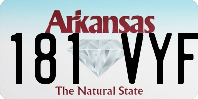 AR license plate 181VYF