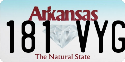 AR license plate 181VYG