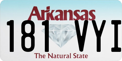 AR license plate 181VYI