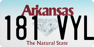 AR license plate 181VYL