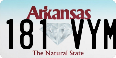 AR license plate 181VYM