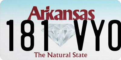AR license plate 181VYO