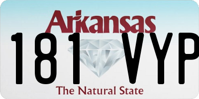 AR license plate 181VYP