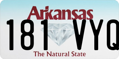 AR license plate 181VYQ