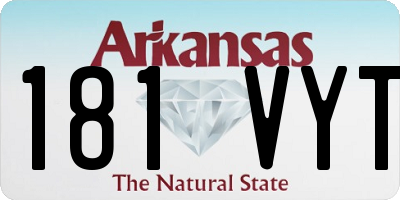 AR license plate 181VYT