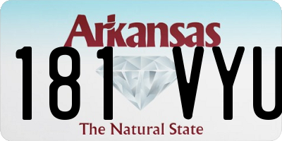 AR license plate 181VYU