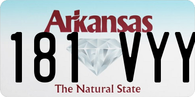 AR license plate 181VYY