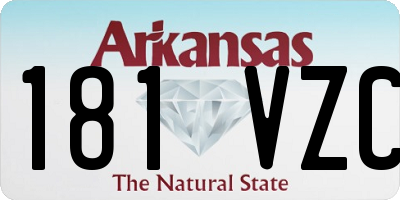 AR license plate 181VZC