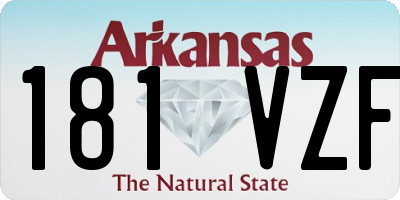 AR license plate 181VZF