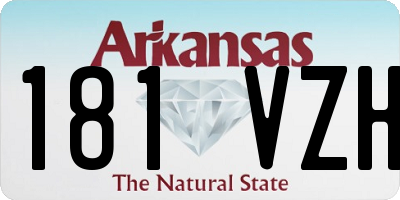 AR license plate 181VZH