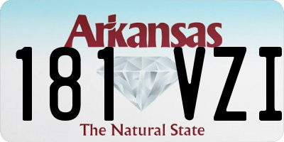 AR license plate 181VZI