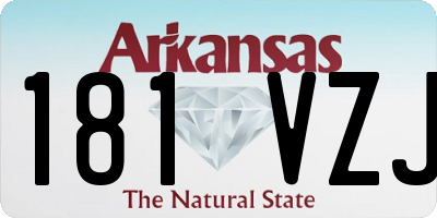 AR license plate 181VZJ