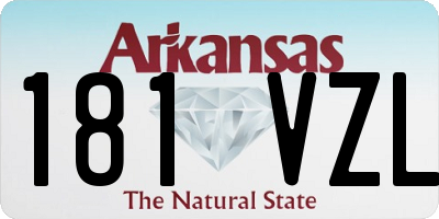 AR license plate 181VZL