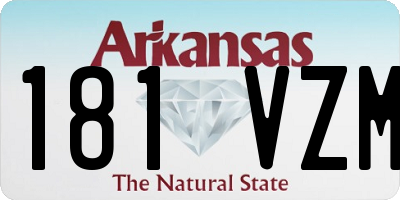 AR license plate 181VZM