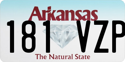 AR license plate 181VZP