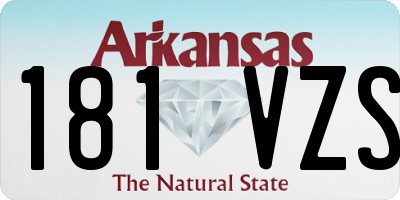 AR license plate 181VZS