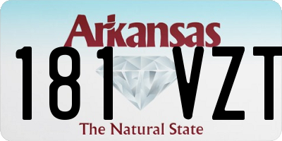 AR license plate 181VZT