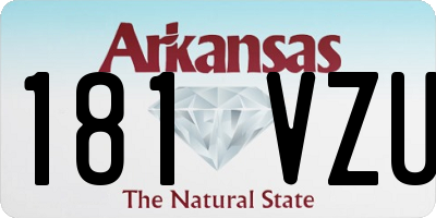 AR license plate 181VZU