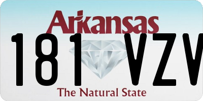 AR license plate 181VZV
