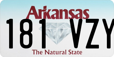AR license plate 181VZY