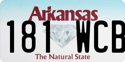 AR license plate 181WCB