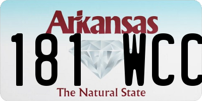 AR license plate 181WCC