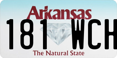 AR license plate 181WCH