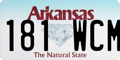 AR license plate 181WCM