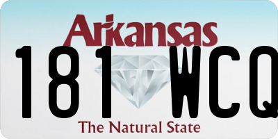 AR license plate 181WCQ