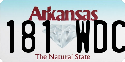 AR license plate 181WDC
