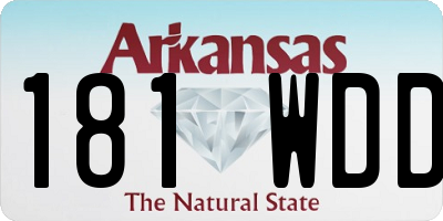 AR license plate 181WDD