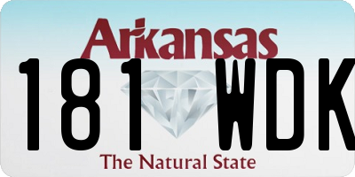 AR license plate 181WDK