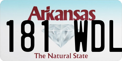 AR license plate 181WDL
