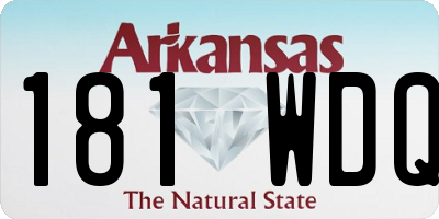 AR license plate 181WDQ