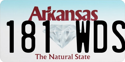 AR license plate 181WDS