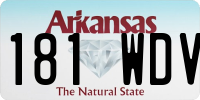 AR license plate 181WDV