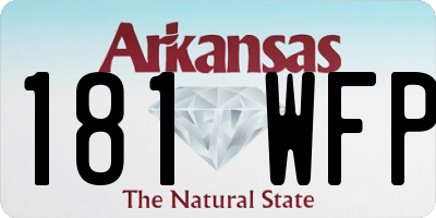AR license plate 181WFP