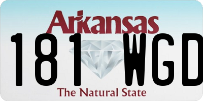 AR license plate 181WGD