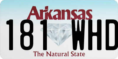 AR license plate 181WHD