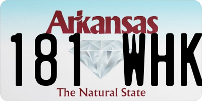 AR license plate 181WHK