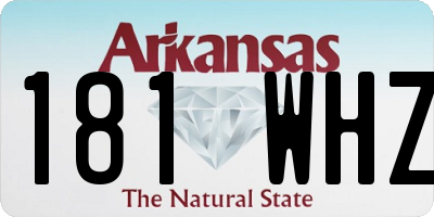 AR license plate 181WHZ