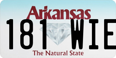 AR license plate 181WIE