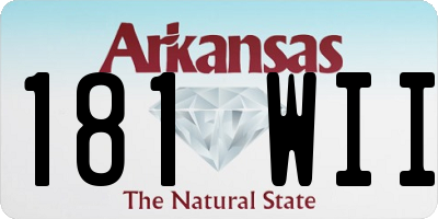 AR license plate 181WII