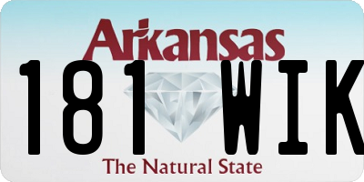 AR license plate 181WIK