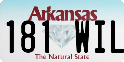 AR license plate 181WIL