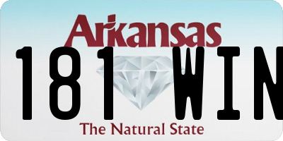 AR license plate 181WIN